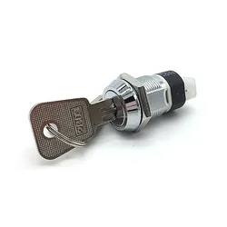 19mm Metal 4Pin ON-OFF 2Position DPST A Series Electronic Lock Key Switch 2NO 2NC 4A 125VAC/2A 250VAC
