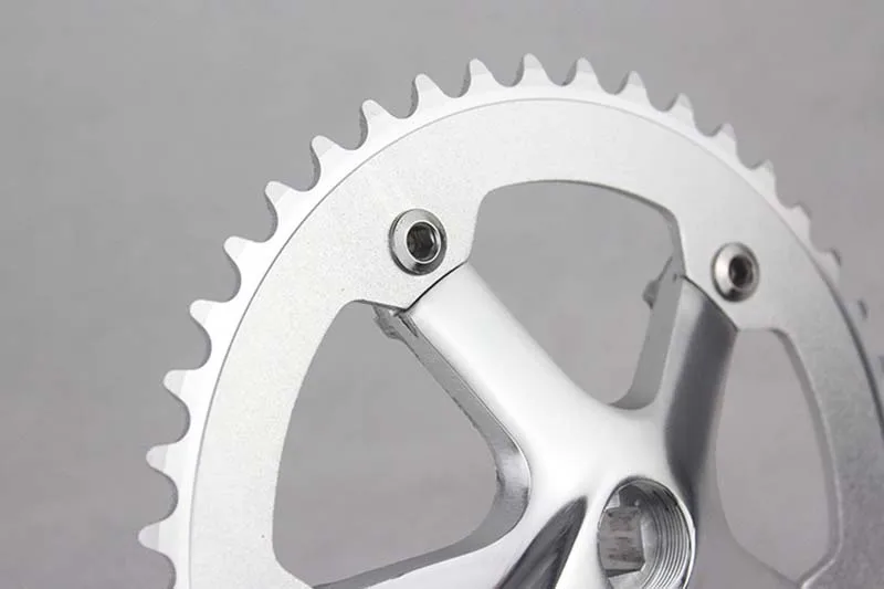 Fixed Gear Bike Crank Set, Aluminum Chainwheel, Alloy Crankset, Sprocket, 170mm, 44T