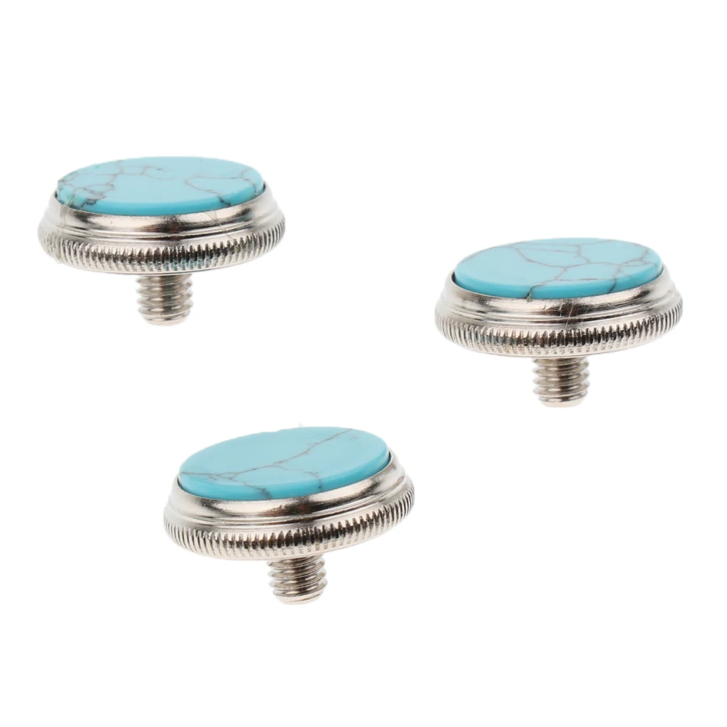 3 Pieces Trumpet Finger Buttons Trumpet Screw Musical Instrument Parts Trumpet Valve Finger Buttons