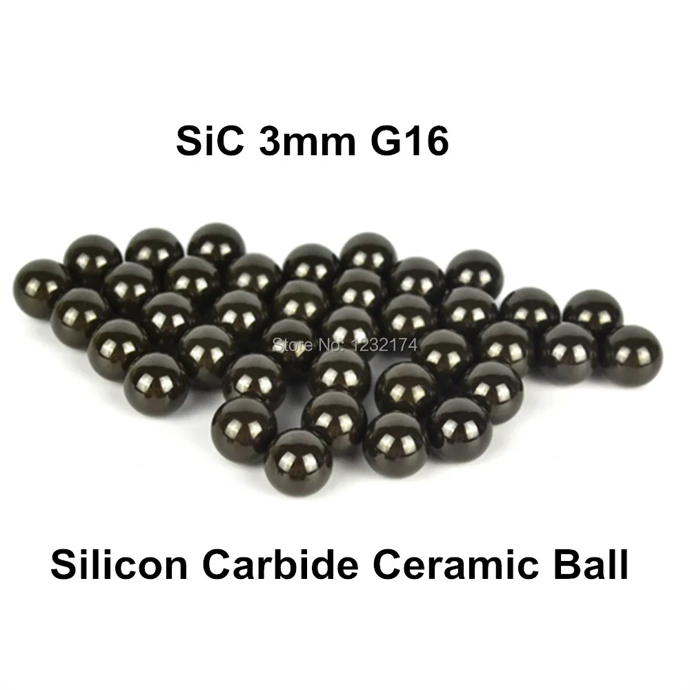 

Silicon Carbide Ceramic Ball G16 3mm SiC balls 1000pcs,5mm SiC balls 300pcs, 6mm SiC balls 100pcs