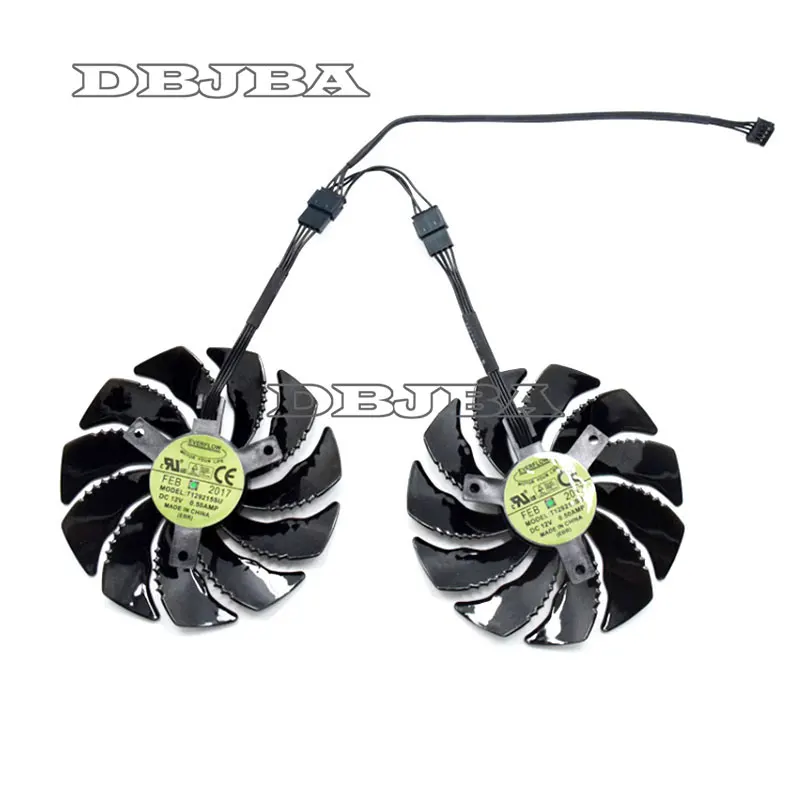 

88mm T129215SU Graphics Card Cooling Fan For Gigabyte GeForce GTX 1050 Ti RX 480 470 570 580 GTX 1060 G1 1 pair Gaming Coolers