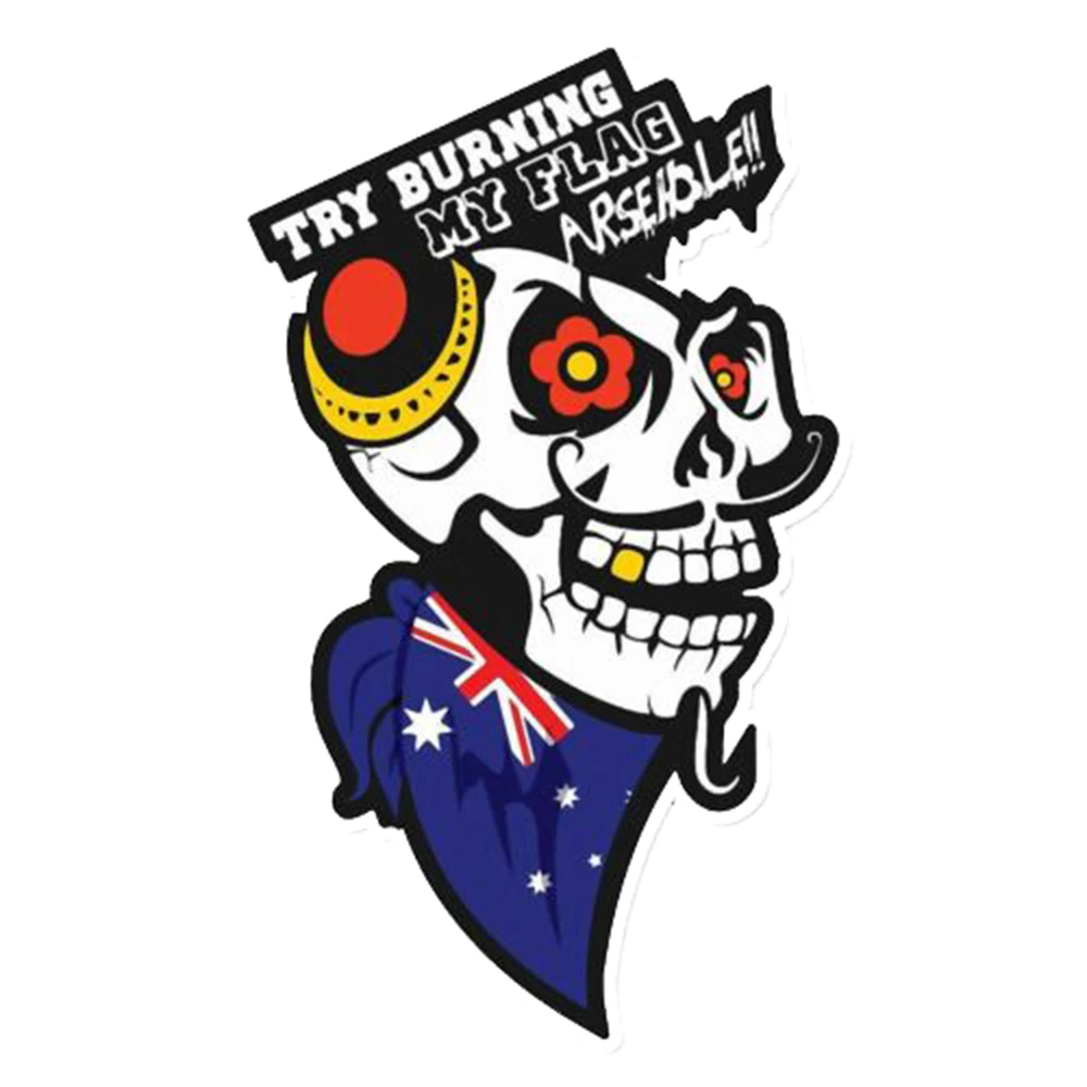 

Старайтесь сжечь мой флаг, наклейка, австралийский Автомобильный флаг, виниловые режущие аксессуары для автомобиля, декоративные наклейки