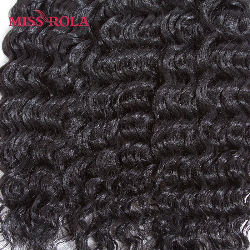 Miss Rola 1B# Black Synthetic Rose Wave Hair Extensions 6pcs/Pack Kanekalon Fiber Wavy Weave for Women 14-18 inch Weaving