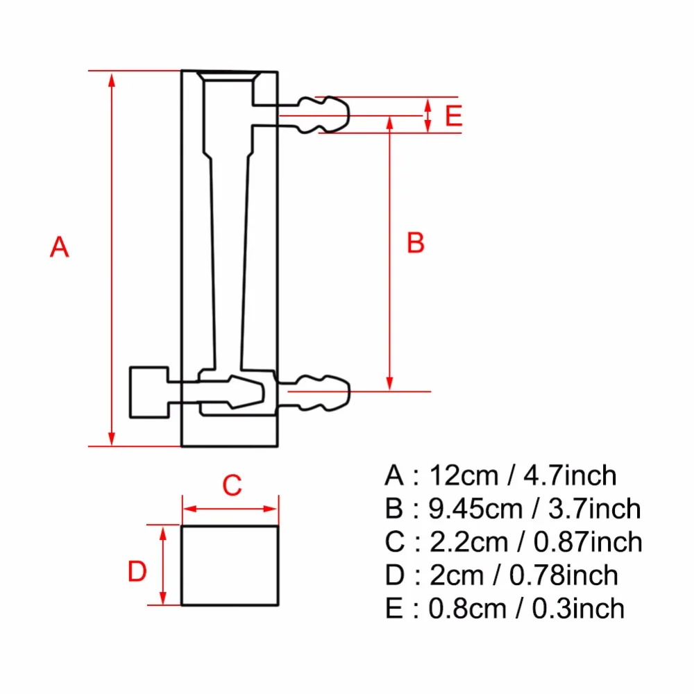 2-20 LPM Gas meter LZQ-7 Meter with Control Valve for Oxygen/Air/Gas Measurement High Quality