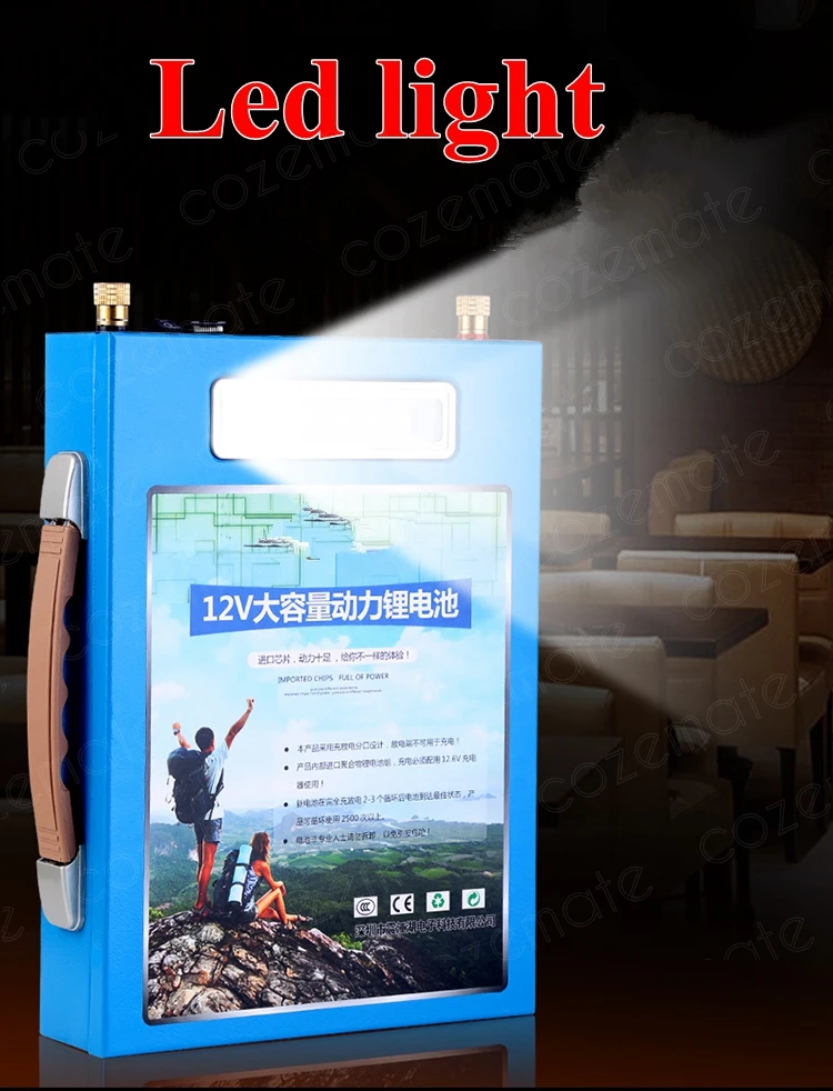 Tinggi Kapasitansi High Power 12 V 5 V USB 100AH 120AH 150AH 180 220AH Li-Polymer untuk Perahu motor Panel Tenaga Surya/Solar Panel Power Bank LED