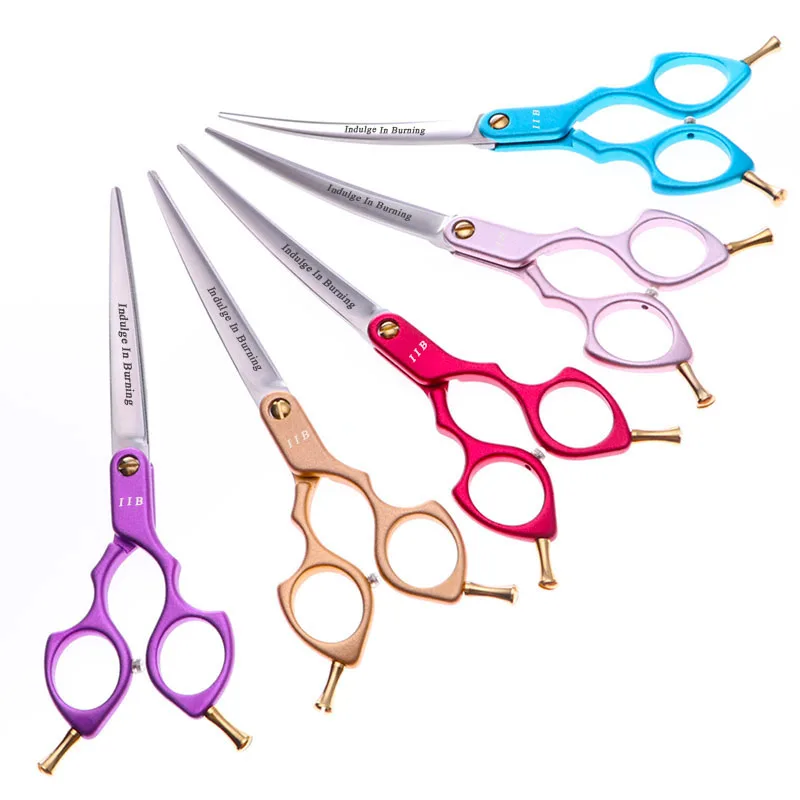 6.5 Inch Professional Pet Scissors For Dog Grooming Upword Curved Right Left Hand Shears Japan 440C