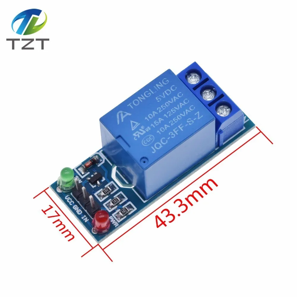 Módulo de relé con optoacoplador TZT 5v 1 2 4 6 8 canales Salida de relé de 1 /2 /4/6/8 vías, módulo de relé de 12V y 24V para arduino azul