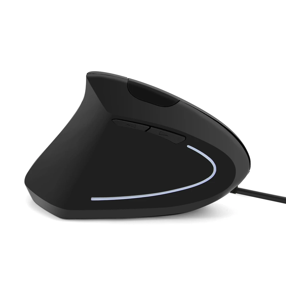 Left-handed Mouse Ergonomic Wired Vertical Office Computer Mice  Optical 1600DPI 6 Buttons USB Game Mause for PC Laptop