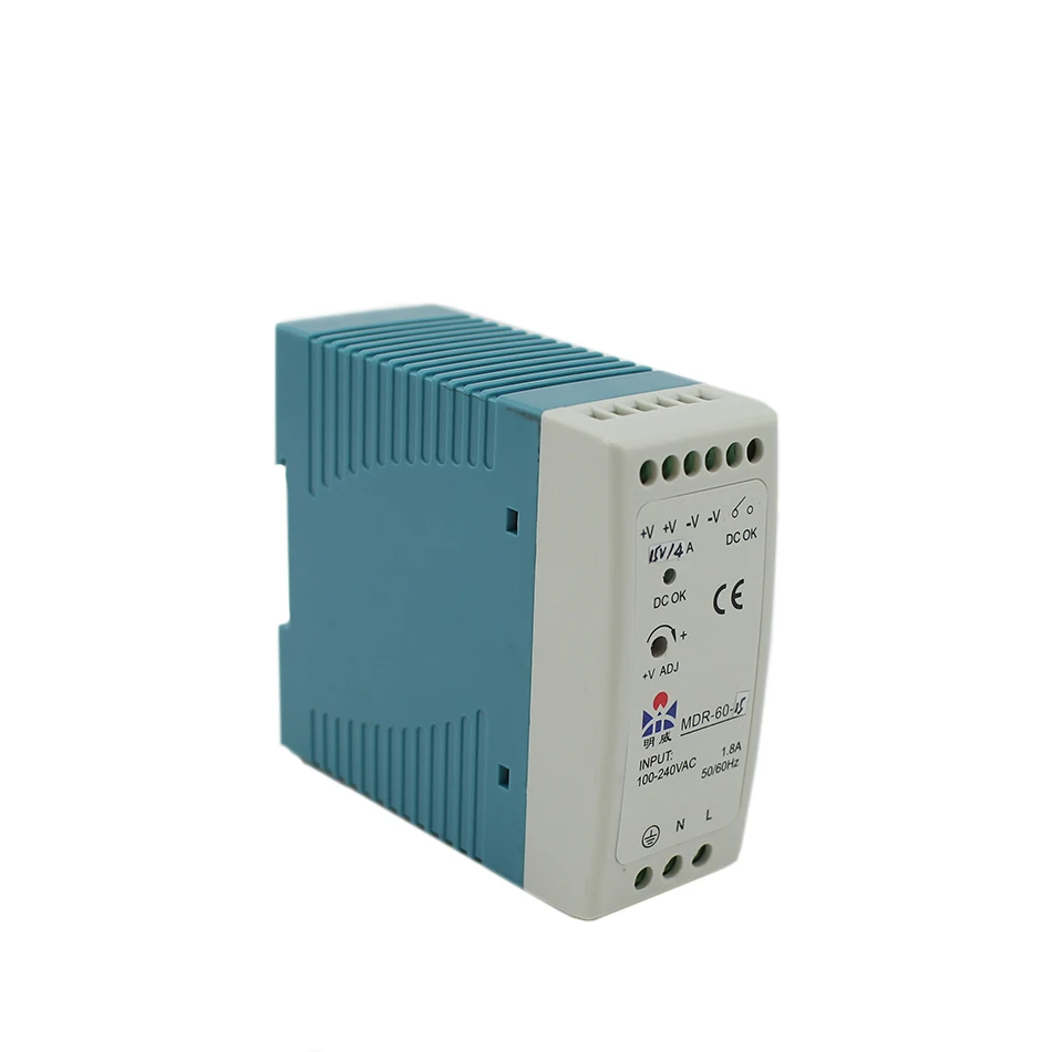 New Arrival Led Driver 60W Ac-dc 24V Power Supply Din Rail Switching Power Supply With Ce Approved Micro Size MDR-60-24