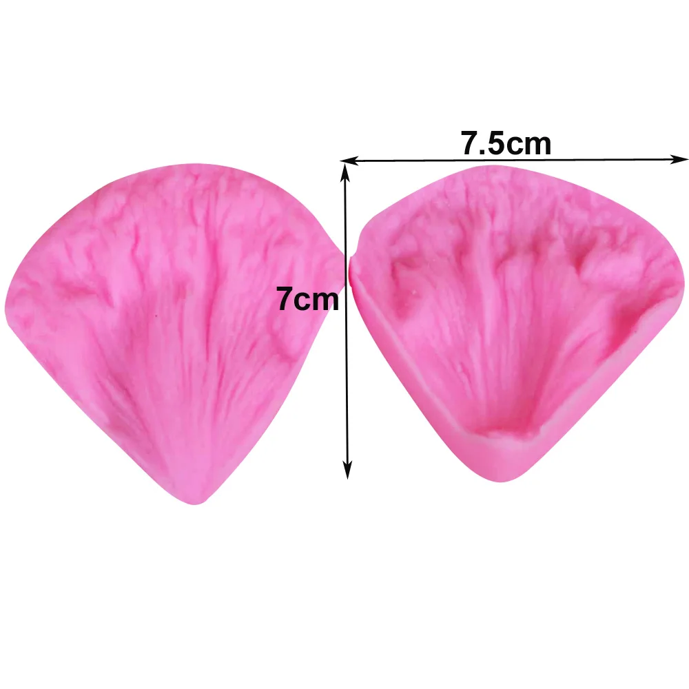 Peony Flower Leaf Flower Veiners Silicone Mold Fondant Sugarcraft Gumpaste Clay Water Paper Candy Cake Decorating Tool CS263