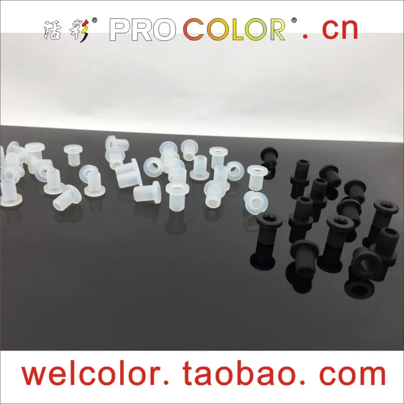 T-shaped silicone rubber Hollow plug push in grommet single hole Motor Torque Bung Open hole OD 15/64 