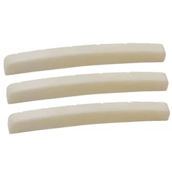 3x Buffalo Bone  Curved Slotted Bone Nut for Fender    Guitar