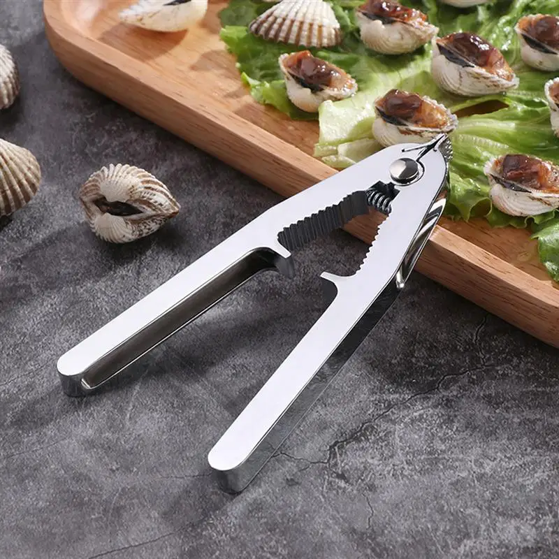 Clam Tool Zinc Alloy Multifunctional Clam Opening Device Food Clip Tableware Kitchen Tools