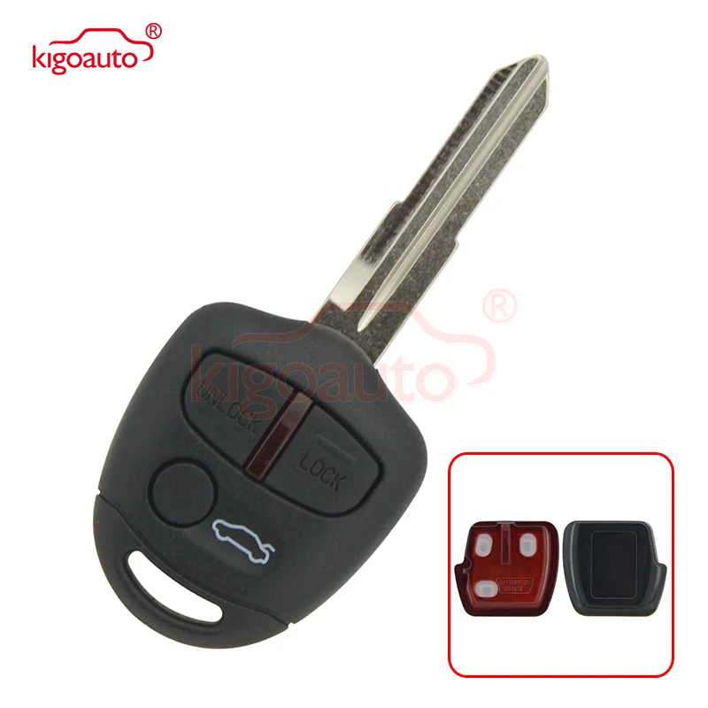 

Kigoauto Remote Key Fob 3 Button Fit For Mitsubishi Lancer EX Remote Key 433mhz LCK ID46 MIT8 Blade