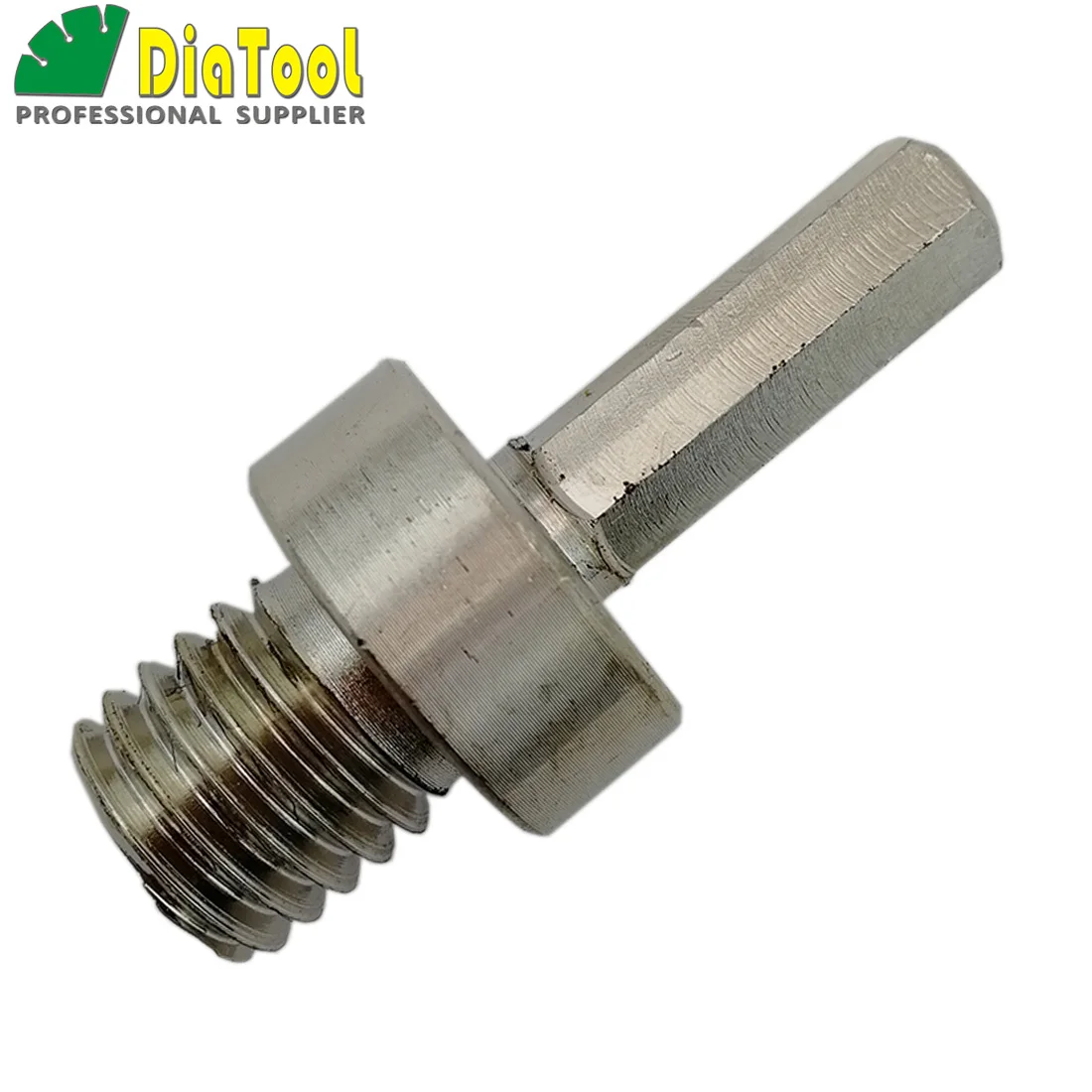 DIATOOL 1piece Adapter 5/8-11 Male Thread To 3/8 Hexagon Shank For 5/8-11 Drill Core Bits Grinding Disc Good quality steel