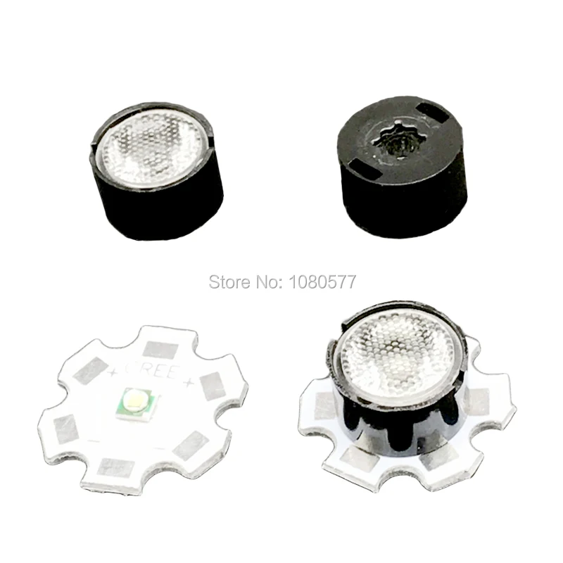 10pcs 13mm LED Lens 10 30 45 60 90 Degree 3535 3030 Emitter Plano Reflector Collimator