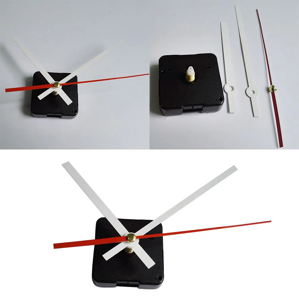 Mute Wall Clock Movement Kit Set Simple Silent Long Axis Movement Kit for Home Hotel School (Packing Without Battery)