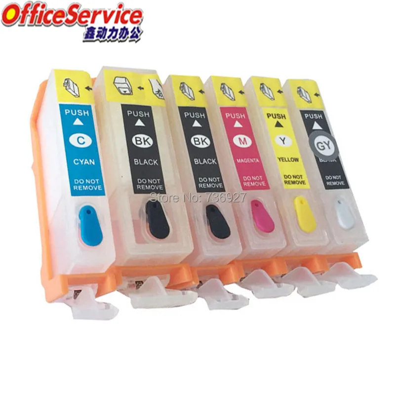 PGI-525 CLI-526 Refillable ink Cartridge For Canon IP4850 IP4950 MG5150 MG5250 MG5350 MG6150 MG6250 MG8150 MG8250 MX715 printer