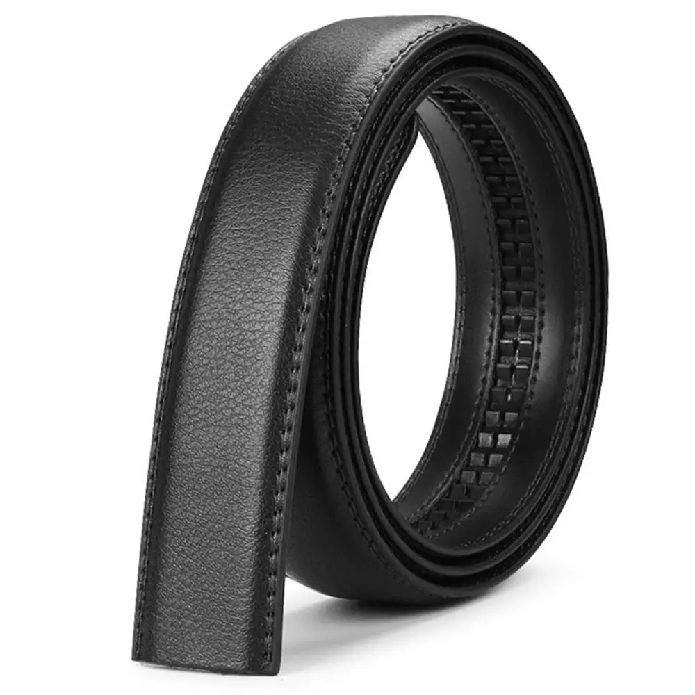 FAJARINA – ceinture rouge en cuir véritable de bonne qualité, la 2ème couche, à cliquet automatique, Styles de 3.5cm, sangle sans boucles, FJ18027