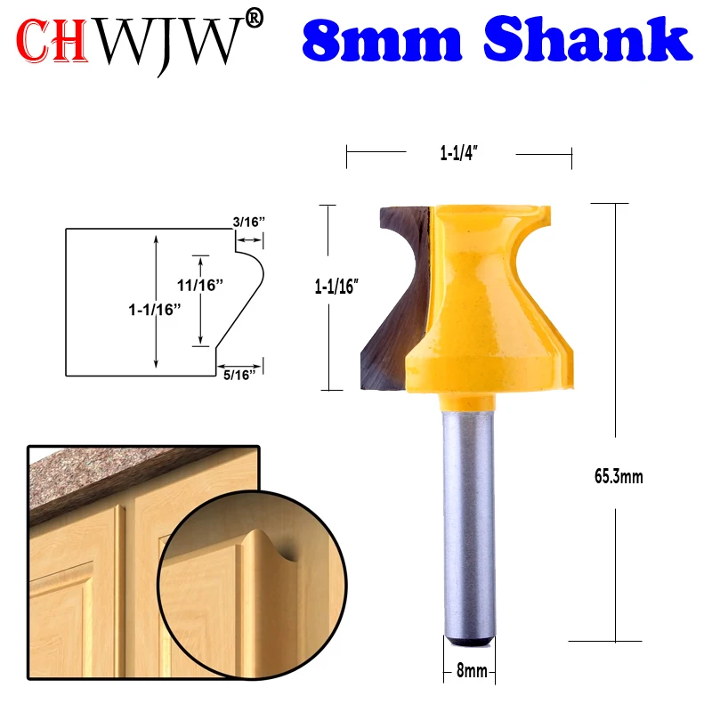 CHWJW 1PC 8mm Shank Door Lip Finger Grip w/ 3/16