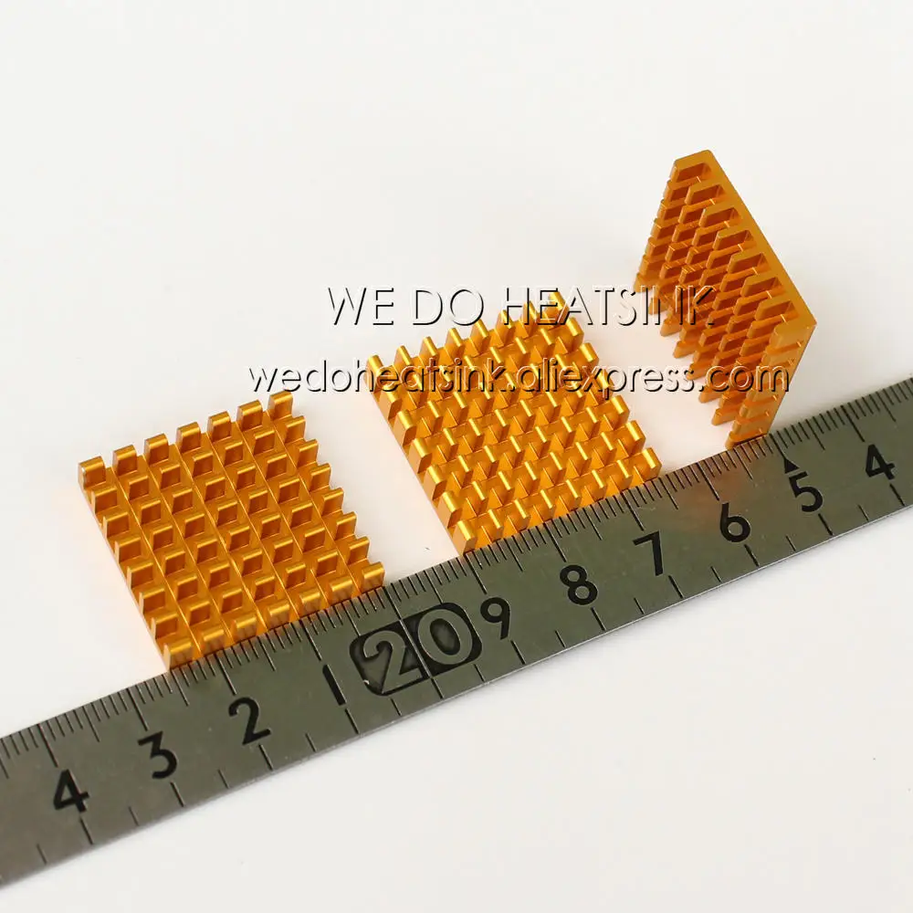 WE DO HEATSINK 10pcs 25x25x5mm High Power Radiator Heat Sink For CPU and Metal Ceramic BGA Packages and PC