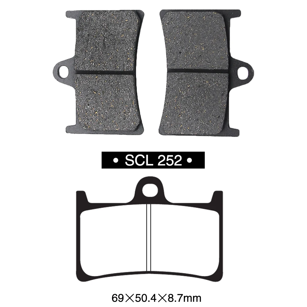 ZS Racing For Yamaha FZ1 FZ 1 2006-2015 Front Brake Pad and Rear Brake Pad  3 Pairs Semi-Metal Motorcycle Brake Pad Set