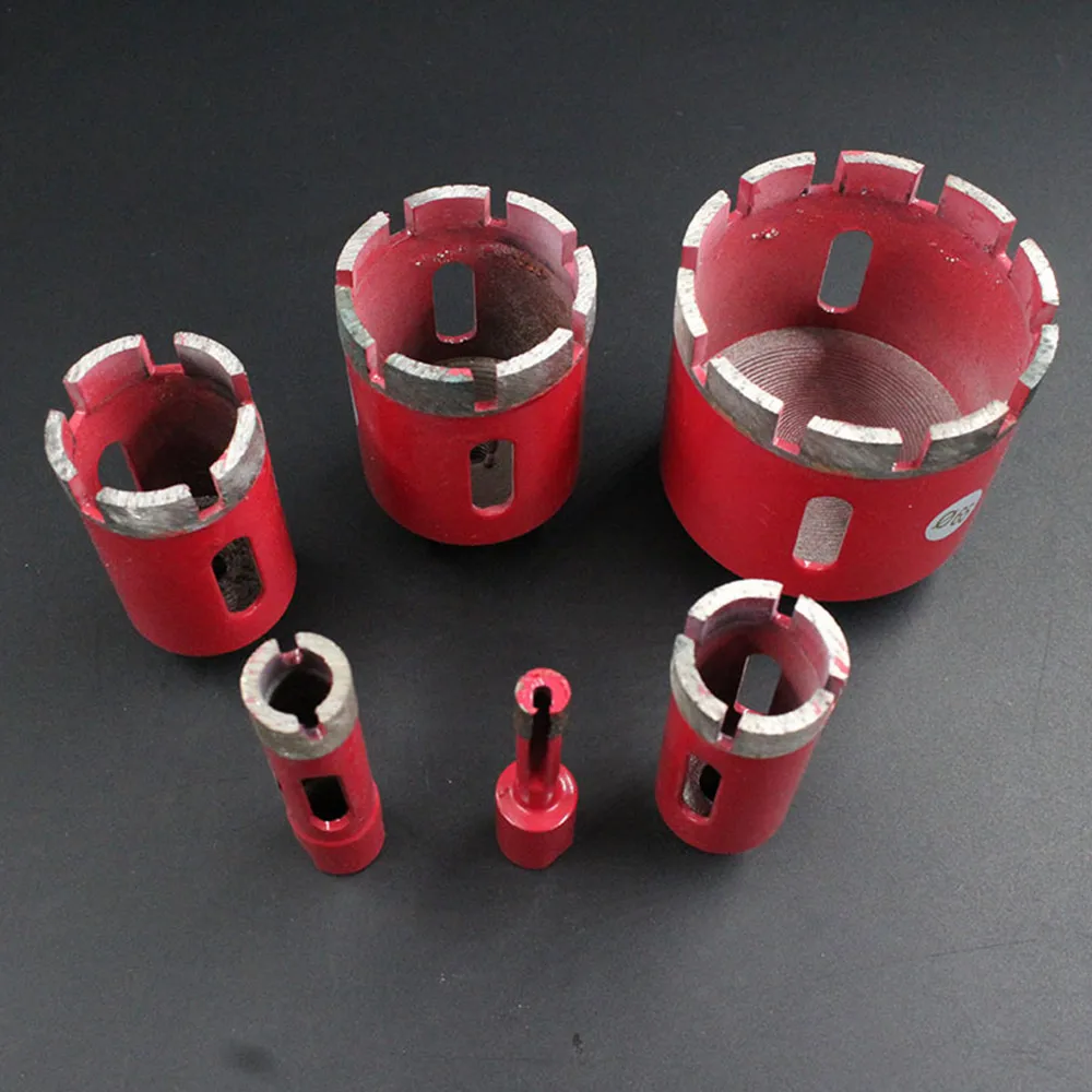 1/8/10 Mm Máy Hút 6-75 Mm Chia Lửa Bằng Đồng Nguyên Kim Cương Khoan Core Bit Với M10 Kết Nối Mũi Khoan bit Kim Cương Cao Lỗ Thấy Kết Nối