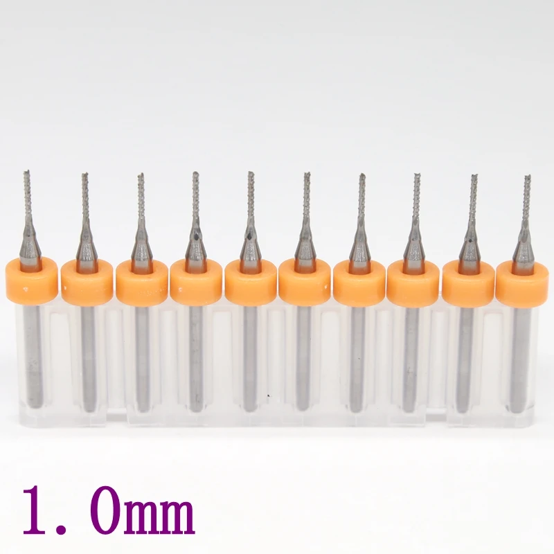 Wood router drill bit 0.3-3.175mm 10PCS pcb strawberry metal cutting cnc rotating burr tungsten carbide wood cutting machine