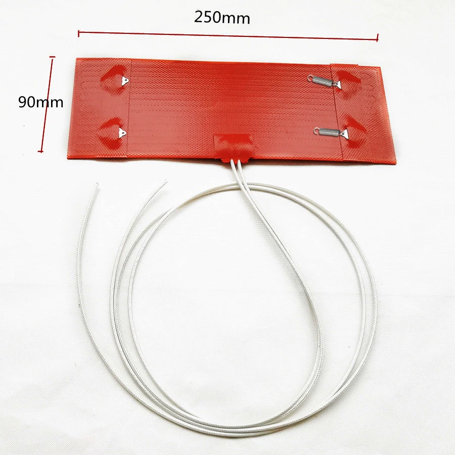 24V Silicagel Electric Heating Ring Heater Mat for Diesel Car Filter For Air Diesel Parking Heater 250x90mm