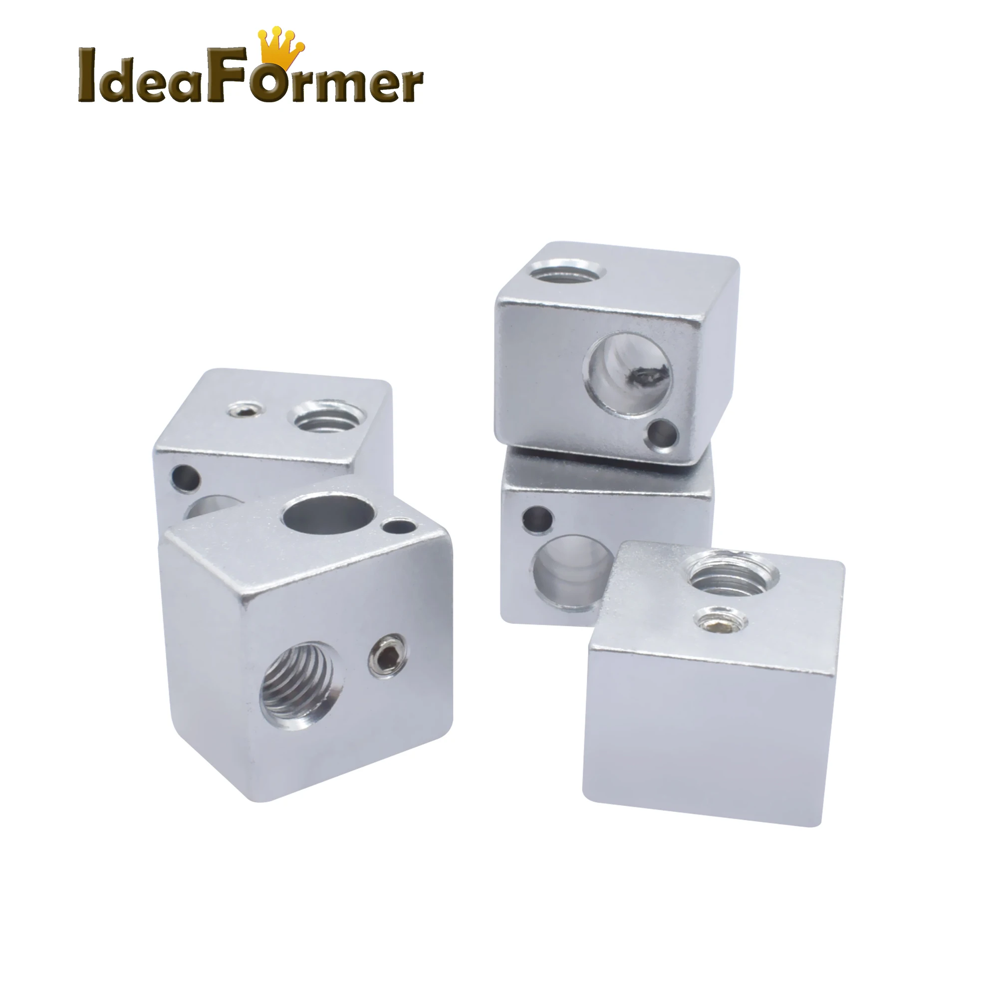 E3D Aluminium Heating Block For V5 J-head Oxidation Process V5 Heat Block MK7/MK8 Extruder Kossel And Prusa i3 3D Printer Parts