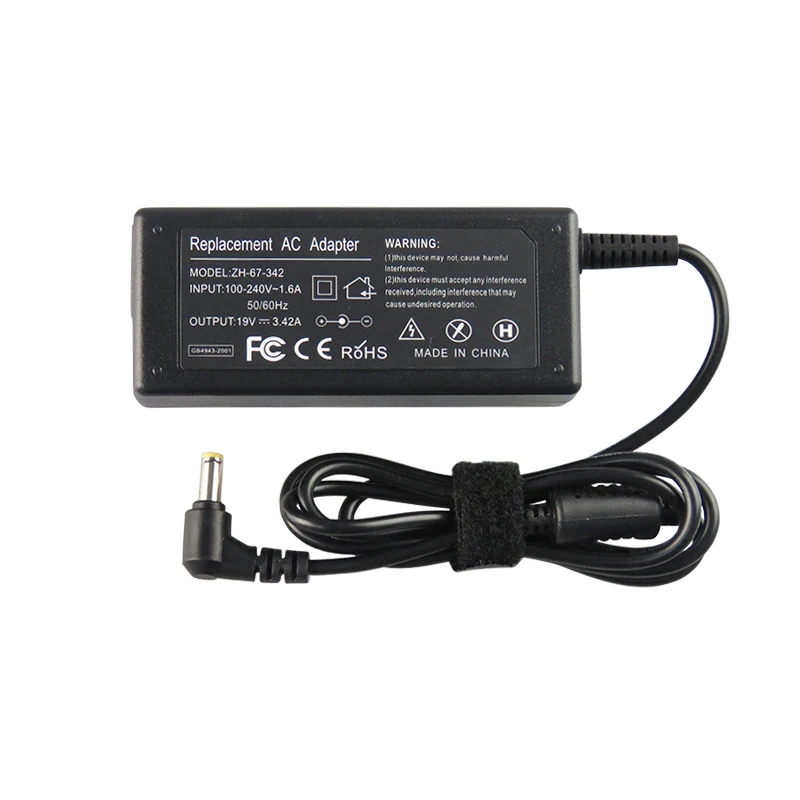 19V 3.42A 65W for Chicony Laptop Charger for ACER Gateway MS2285 MS2274 NV78 CPA09-A065N1 A065R035L A11-065N1A Ac Adapter