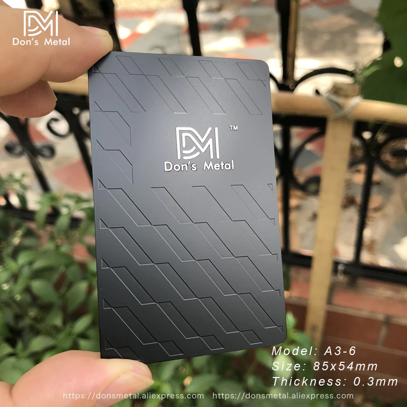 High-grade metal business card stainless steel membership card custom stainless steel business card metal card custom