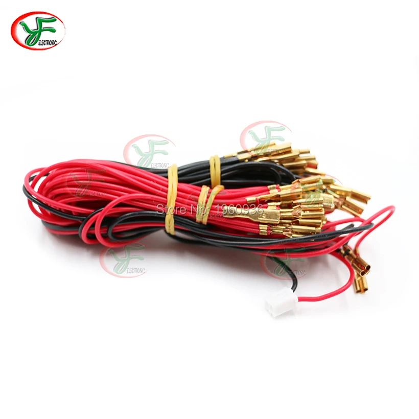 5V 12V Illuminated Light Bulb Cable With 6.3mm Or 2.8mm Quick 2 Pin Connector To USB Encoder For Arcade Joystick DIY /LED Button