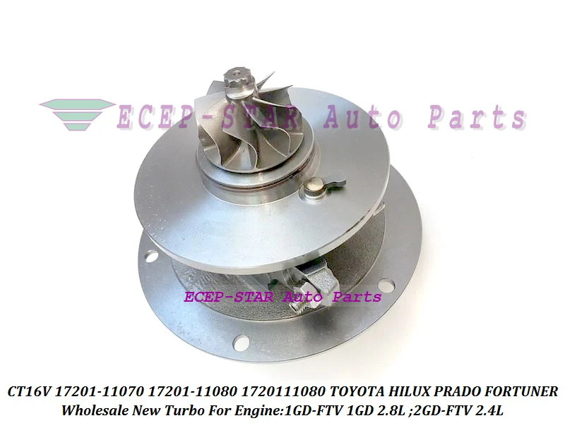 Turbo Cartridge CHRA Core CT16V 17201-11070 17201 11070 1720111070 For TOYOTA HILUX PRADO FORTUNER 2GD-FTV 2GDFTV 2GD 2.4L 110kw