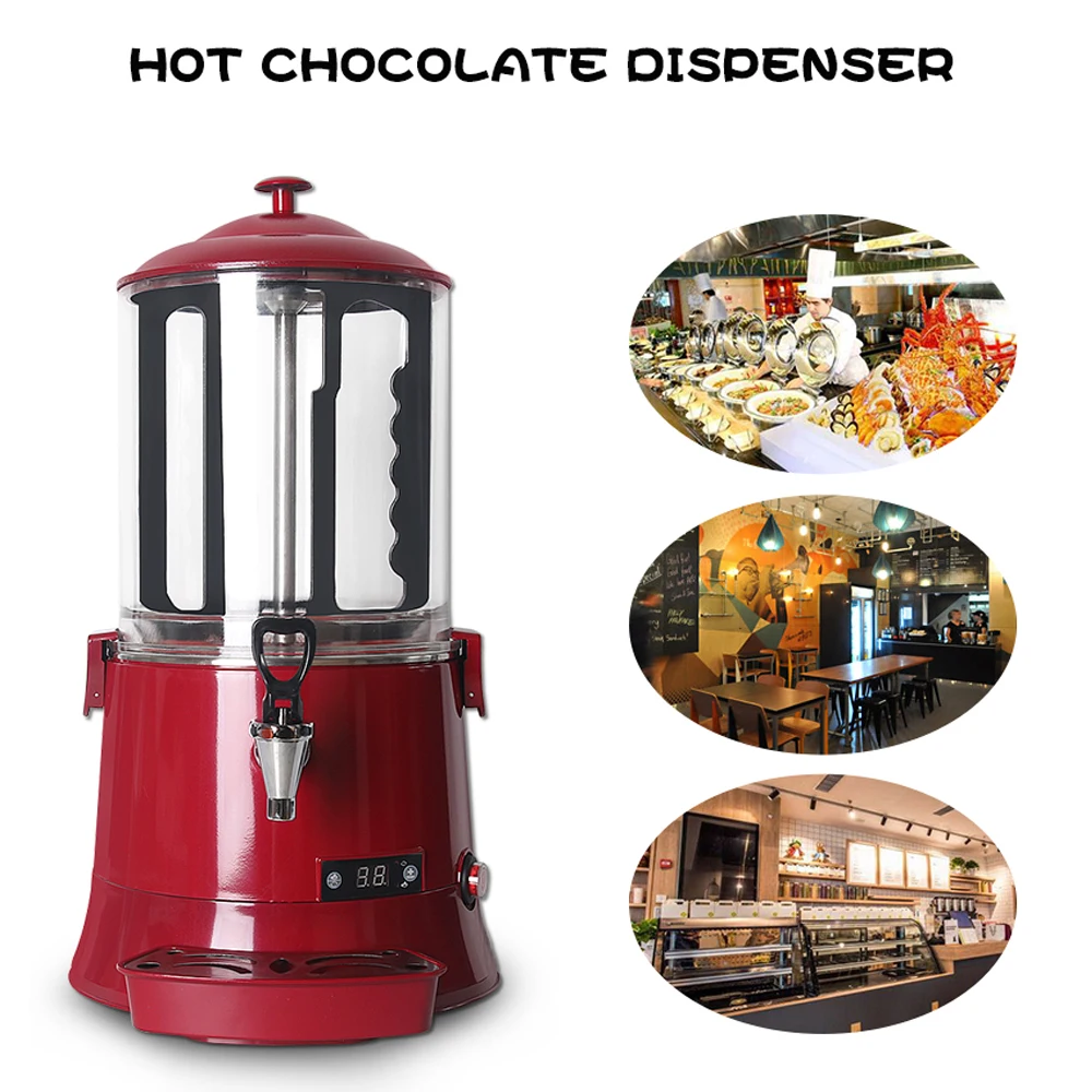 ITOP 10L Hot Chocolate Dispenser Machine Commercial Chocolate Coffee Coco Milktea Dispenser Electric Heating System 110V 220V