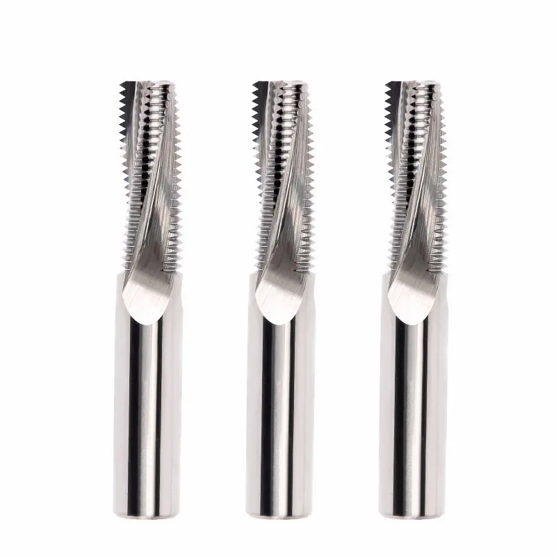 Inch G aluminum thread milling cutter full tooth type tungsten carbide milling cutter machining center milling cutter