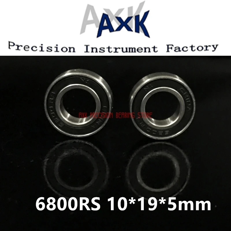 6800-2rs Bearing Abec-3 (10pcs) 10x19x5 Mm Metric Thin Section 6800 2rs Bearings 61800 Rs 6800rs Rodamientos Roulement A Bille