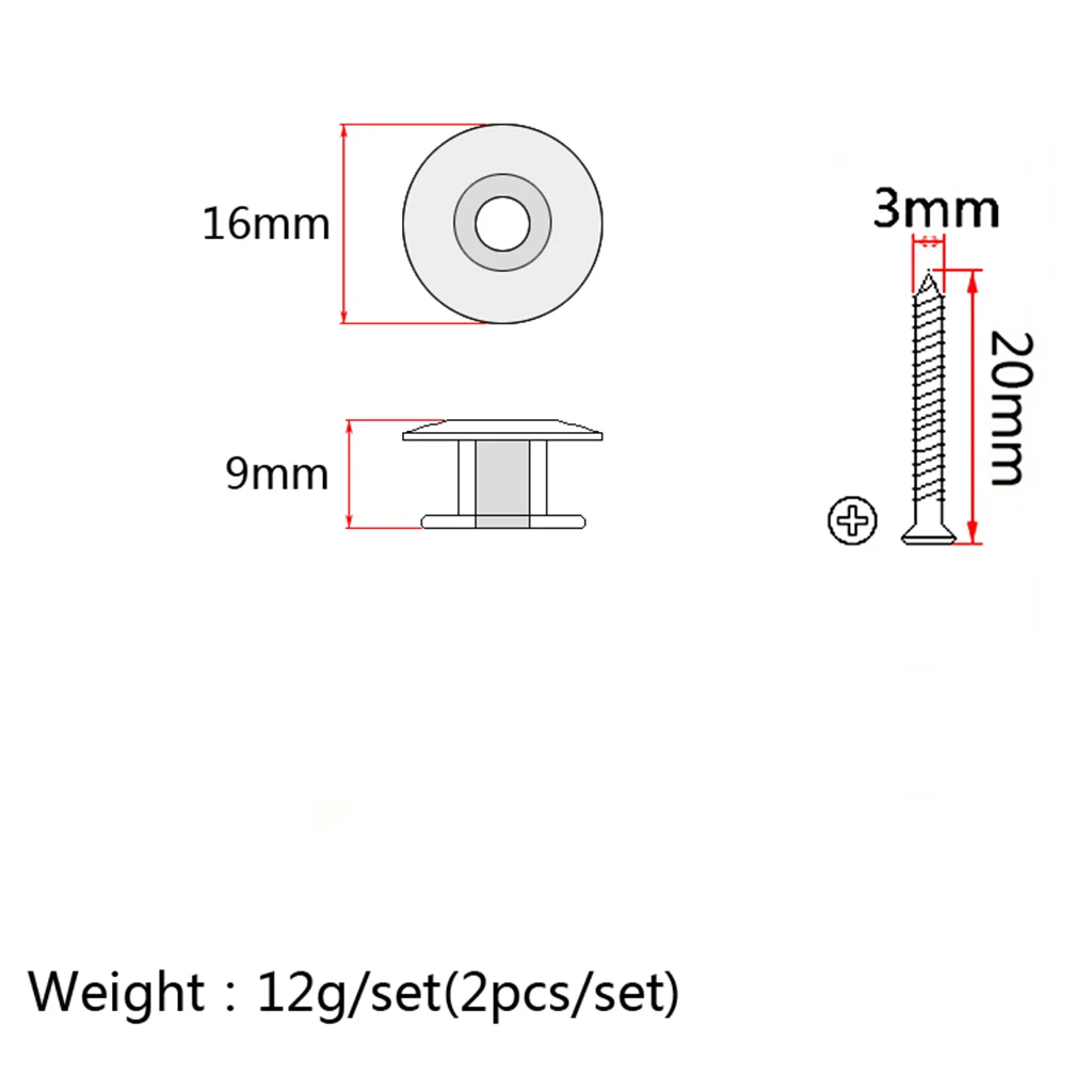2 sztuk czarnym paskiem przycisk z śruba montażowa dla elektryczna gitara basowa Ukulele mandolina pasek blokada Straplock przycisk