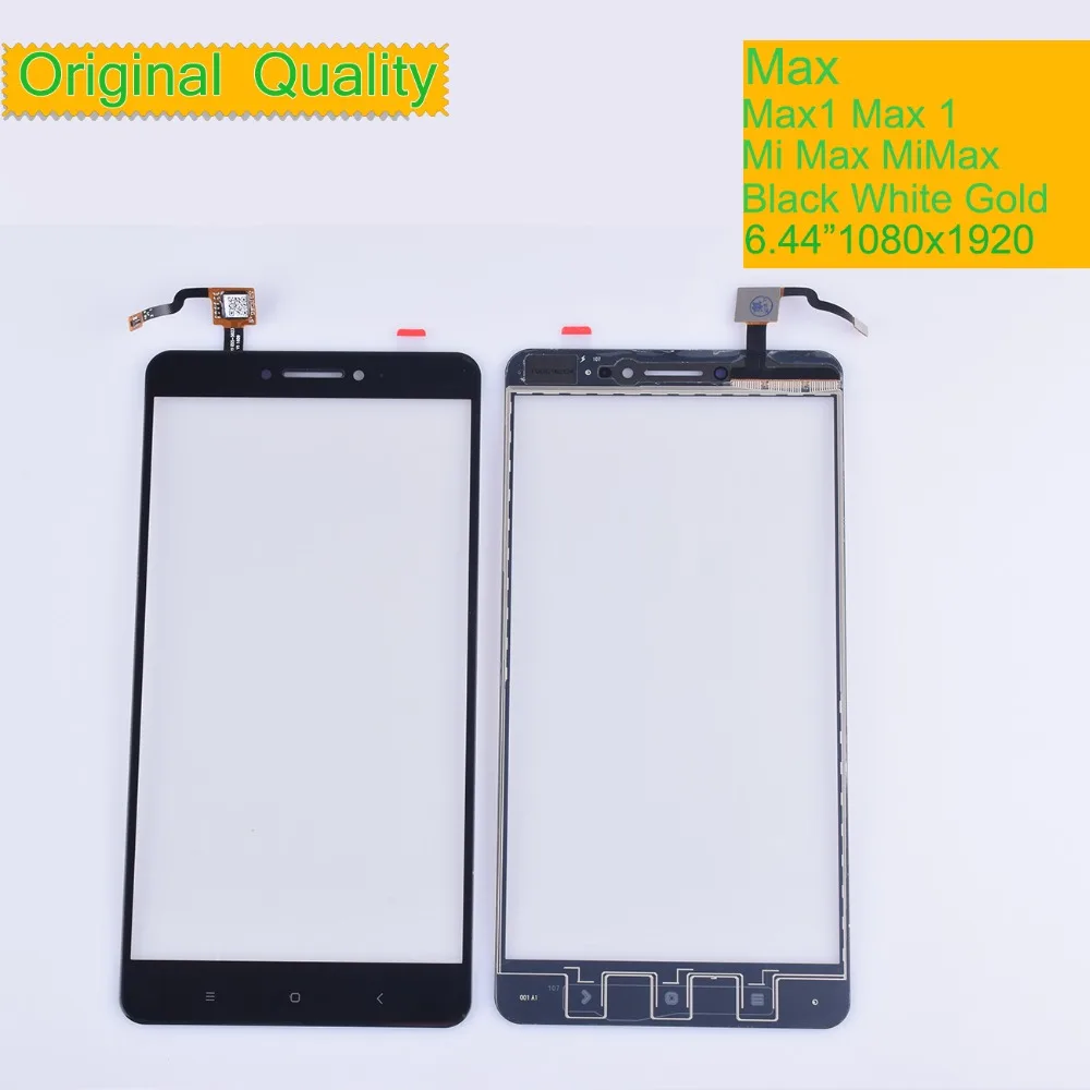 

10Pcs/lot For Xiaomi Mi Max MiMax Max 1 Max1 Touch Screen Digitizer Touch Panel Sensor Front Outer Glass LCD Glass Replacement