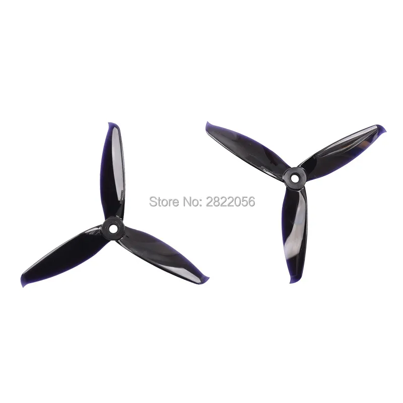 2 pair 7-colors Gemfan 5152 5.1x5.2 FPV PC 3-propeller Prop Blade CW CCW shaft through the machine more special motor 2206