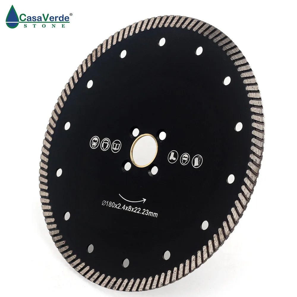 Free shipping DC-CRTB04 7 inch circular diamond saw blade 180mm for granite and marble cutting disc