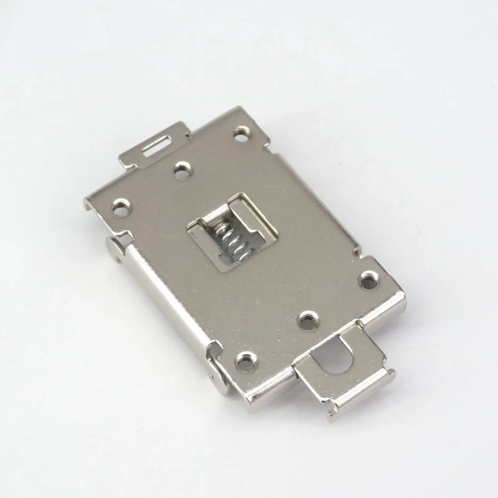 Single Phase SSR 35MM DIN Rail Fixed Solid State Relay Clip Clamp Mounting Bracket Iron Nickel Plating