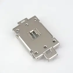 Single Phase SSR 35MM DIN Rail Fixed Solid State Relay Clip Clamp Mounting Bracket Iron Nickel Plating