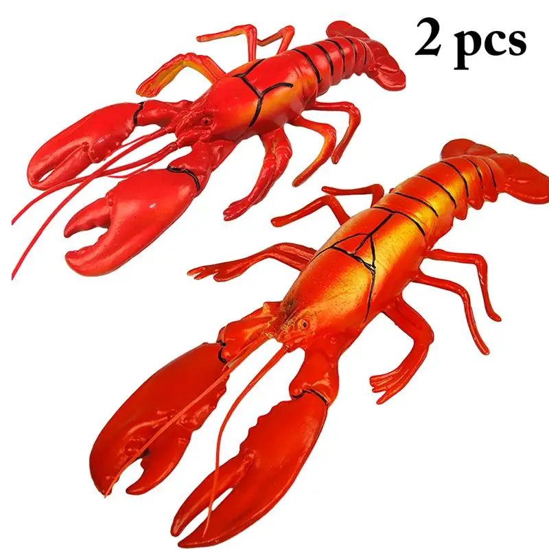 Simulation Fake Food Photography Prop Decor Lifelike Lobster Model Decor Artificial Food Creative Realistic Lobster Shape Decor