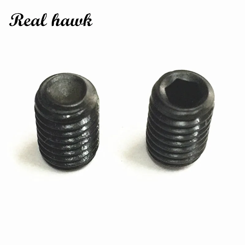 10pcs M2x3/M3x3/M3x4/M4x4mm Alloy Steel Metric Thread Cup Point Grub Screw Inner Hexagon Socket Set Machine Screw Bolts RC parts