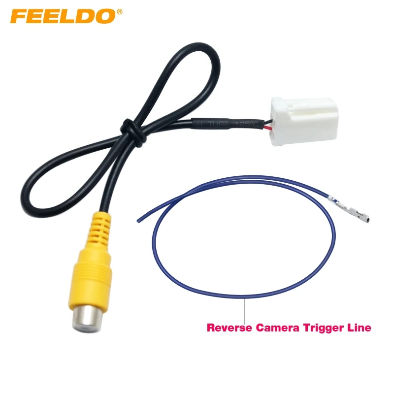 

FEELDO 5Pcs Car Parking Reverse Rear Camera Video Plug Converter Cable Adapter For Mazda Atenza/CX-5 OEM Car Head Unit Models