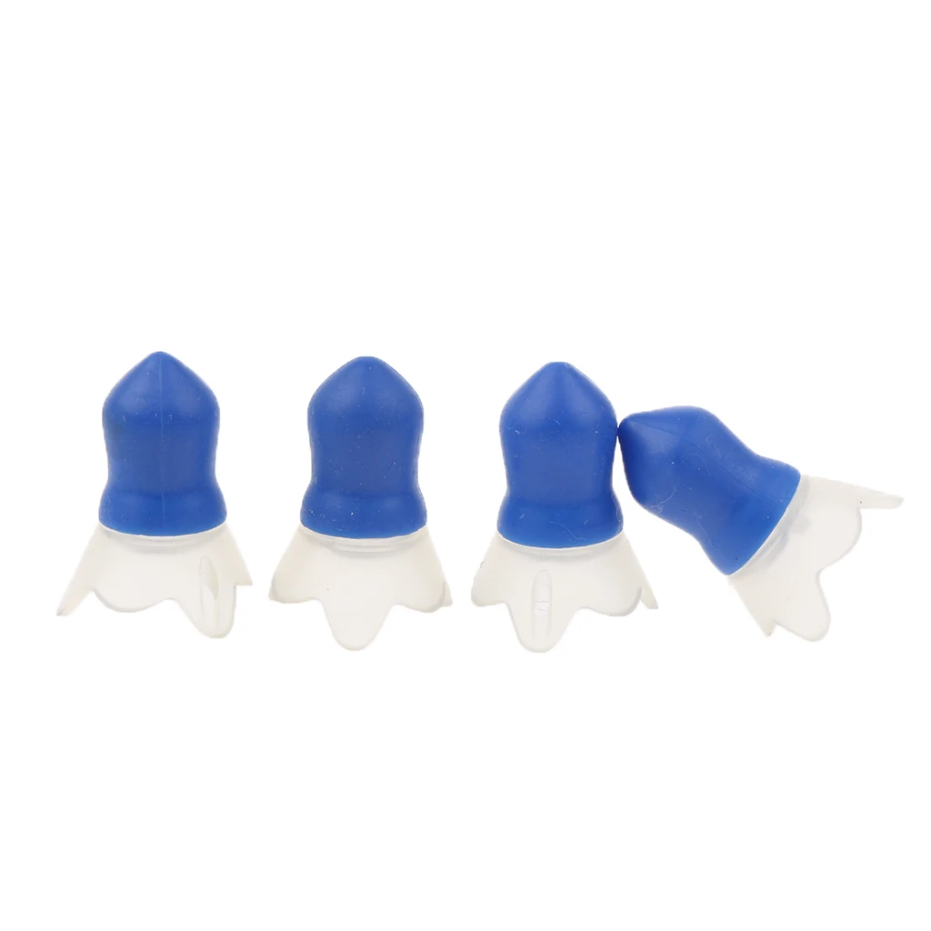 2 Pairs Reusable Soft Silicone Earplugs Ear Care Tools for Airplane Air Pressure Reducing