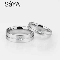 Couple Rings for Men Women High Polished Tungsten Carbide CZ Stones for Wedding Ring Fine Jewelry, Customized