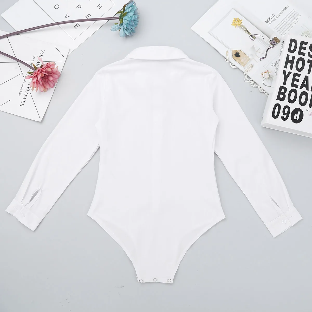 TiaoBug Kids Jongens Een Stuk Moderne Latin Dance Kostuum Lange Mouwen Revers Bowtie Romper Shirt Turnpakje Bodysuit Kind Dans dragen