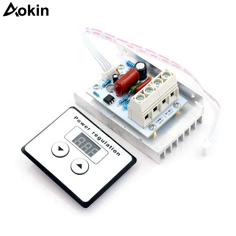 Dimmers Thermostat 10000w Digital Voltage Regulator Dimmer Thermostat 80a Controller Potential Drop Emf Governor Electromotive